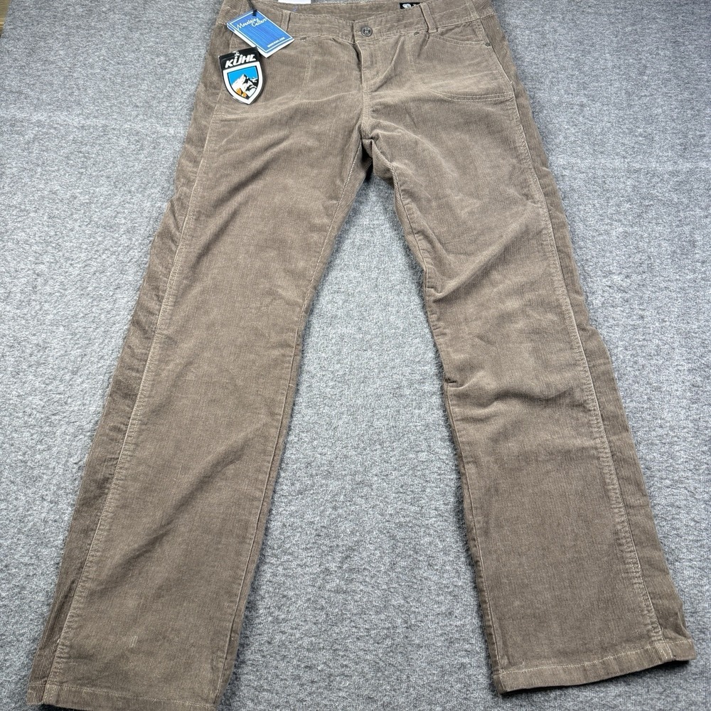 Kuhl Kastra Kord Corduroy Pants Womens Size 12 Brown Outdoors Hiking Hike NEW